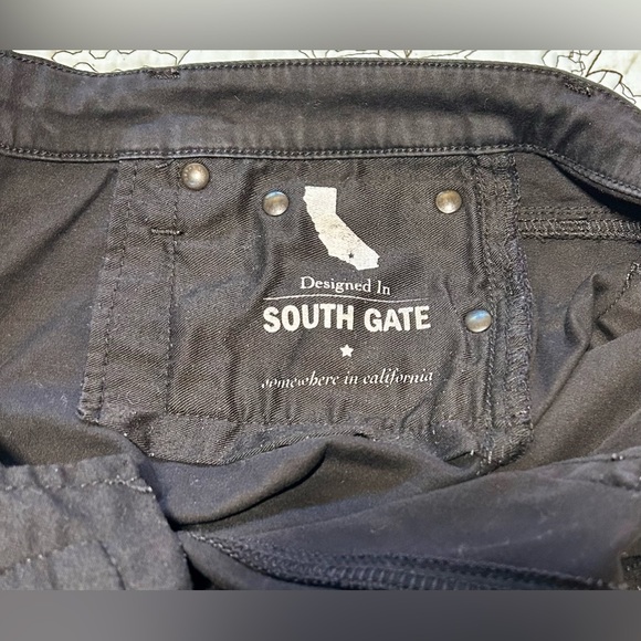 AG THE STILT Cigarette Leg Black Jean with Fringe Edge. Sz 28 - Picture 11 of 15